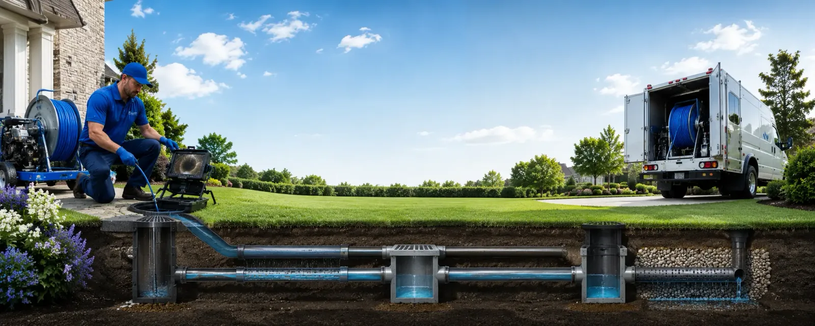 Outdoor drain cleaning information for Red Jacket, WV
